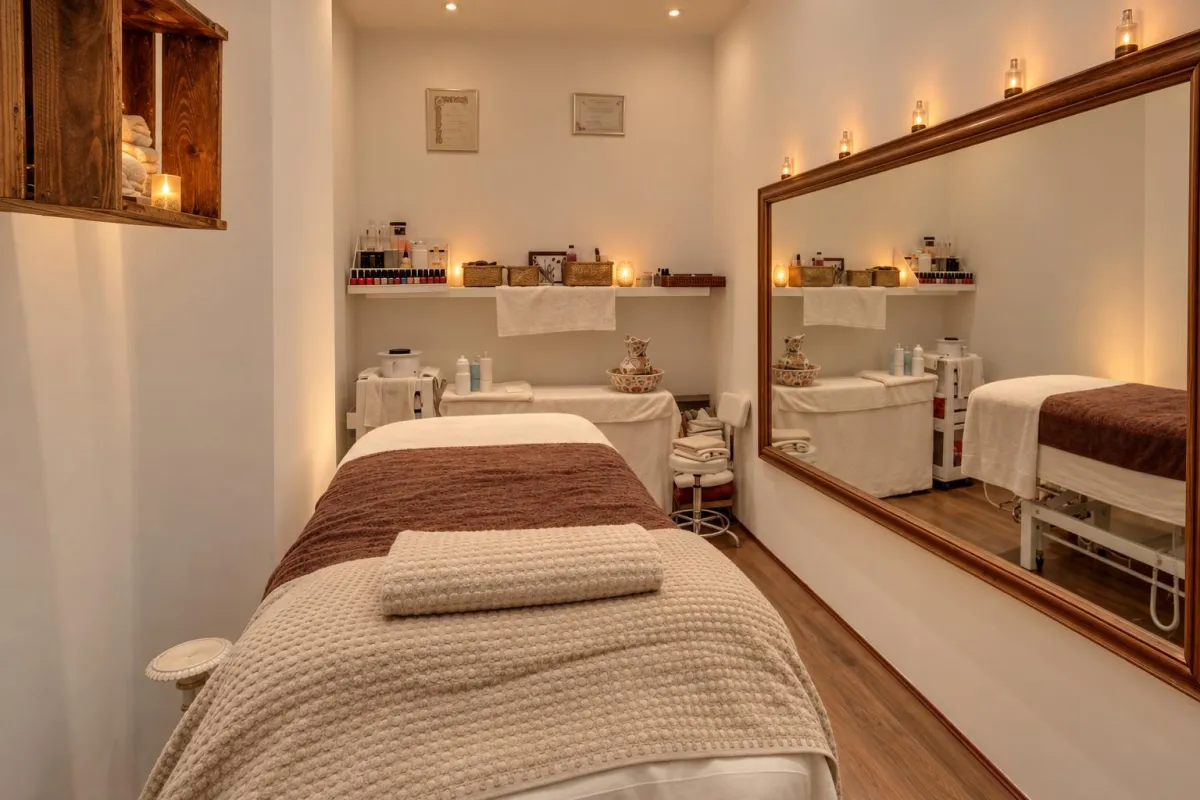 Milano's beauty treatment room